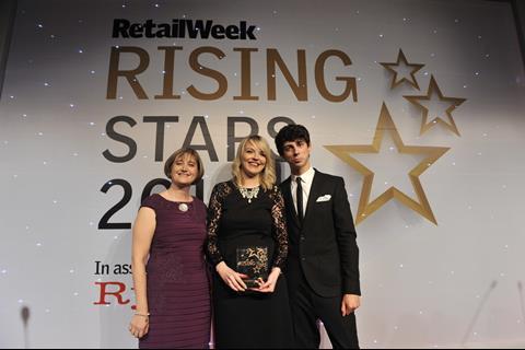 The Retail Week Rising Stars Area Manager of the Year awarded was awarded to Laura Darling of Warehouse.
